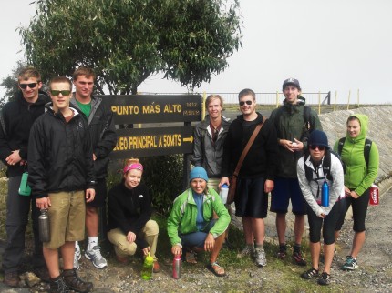 A great shot our of newly arrived Tri-Country students and their instructor, Donna!