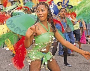 Dancing at Limon Carnaval
