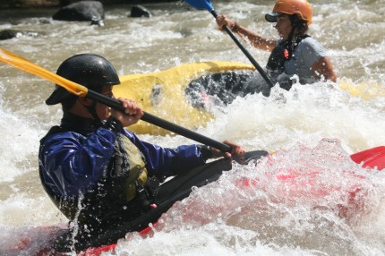 Whitewater kayaking